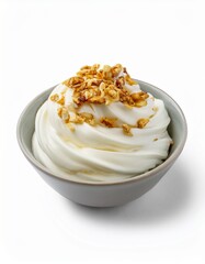 Creamy frozen yogurt topped with crunchy granola. A simple yet delicious treat!
