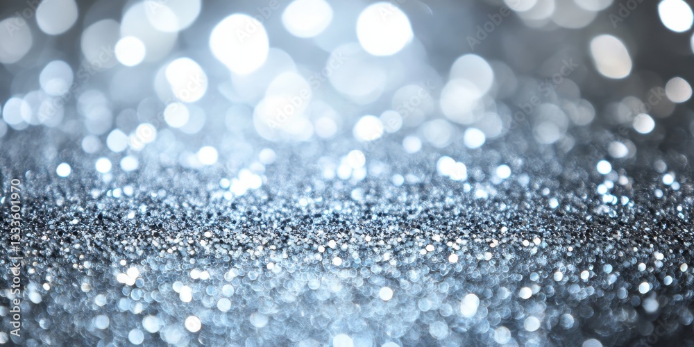 Poster glittering bokeh: a captivating display of sparkling bokeh, creating a dreamy, atmospheric scene fil