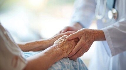 A patient receiving physical therapy from a healthcare professional.