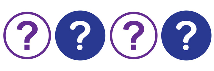 Question mark icon symbol, vector illustration