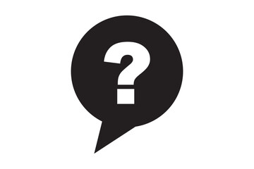 Question mark icon set. Message box with question mark icon. Button vector icon isolated on transparent background. Vector illustration