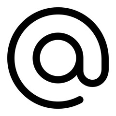 arroba icon for illustration