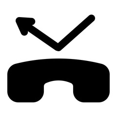 missed call icon for illustration