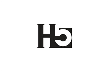letter H and 5 logo design vector