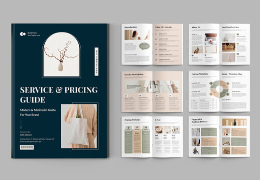 Service And Pricing Guide Template Layout