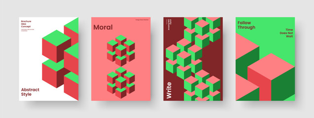 Fototapeta premium Modern Book Cover Template. Isolated Flyer Design. Geometric Poster Layout. Brochure. Background. Business Presentation. Banner. Report. Catalog. Handbill. Brand Identity. Newsletter. Journal