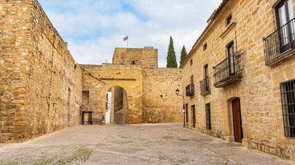 Medieval wall that surrounds the Unesco World Heritage city in Baeza, Jaen.