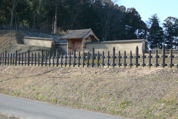 日本：鉢形城跡／四脚門【国指定史跡／日本100名城】埼玉県寄居町