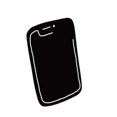 シンプルなスマートフォンの手書きベクターイラストアイコン
