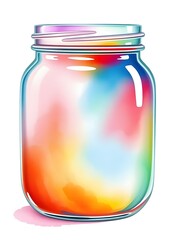 Colorful Abstract Jar,