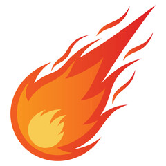 Fototapeta premium Isolated Fire Bonfire Graphic for Creative Projects 