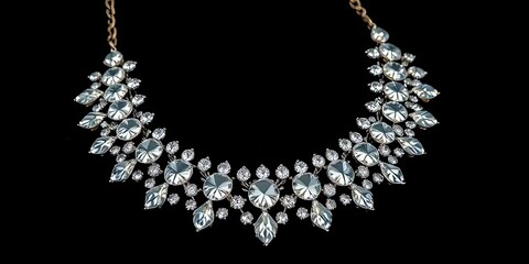 Sparkling Diamond Necklace Luxury Jewelry Bridal Accessory Elegant Accessory Fashion Statement