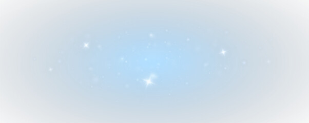 Bokeh light effect background, christmas blue dust, festive glitter dust for banners, cards, advertisement. Christmas glowing dust background png, vector.