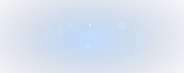 Bokeh light effect background, christmas blue dust, festive glitter dust for banners, cards, advertisement. Christmas glowing dust background png, vector.