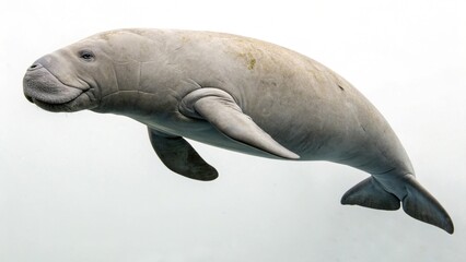 Fototapeta premium dugong in full view on studio background 