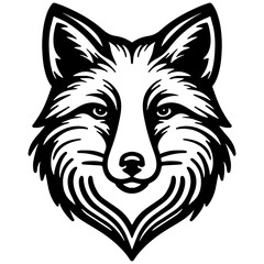 Fox Head Illustration.