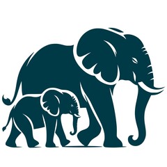 Obraz premium elephant,Elephant and Baby Elephant