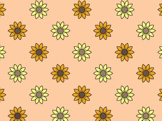 Sun flower pattern