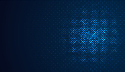 Abstract blue halftone dots background