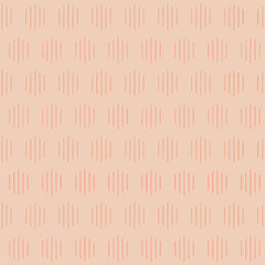 hexagons of hand drawn stripes. peach color repetitive background. vector seamless pattern. geometric fabric swatch. wrapping paper. continuous design template for textile, linen, home decor