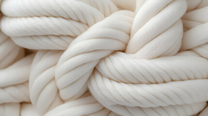 Cream Colored Woven Macrame Fabric Texture Background