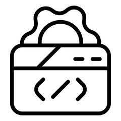 Coding Line Icon
