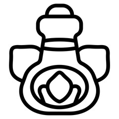 Essential Oil Line Icon
