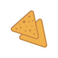 tortilla chips sign symbol vector flat icon	