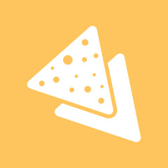 tortilla chips sign symbol vector flat icon	