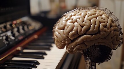 Ai simulated human brain creating new art poetry music with machine precision
