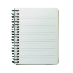 notebook isolated on white background