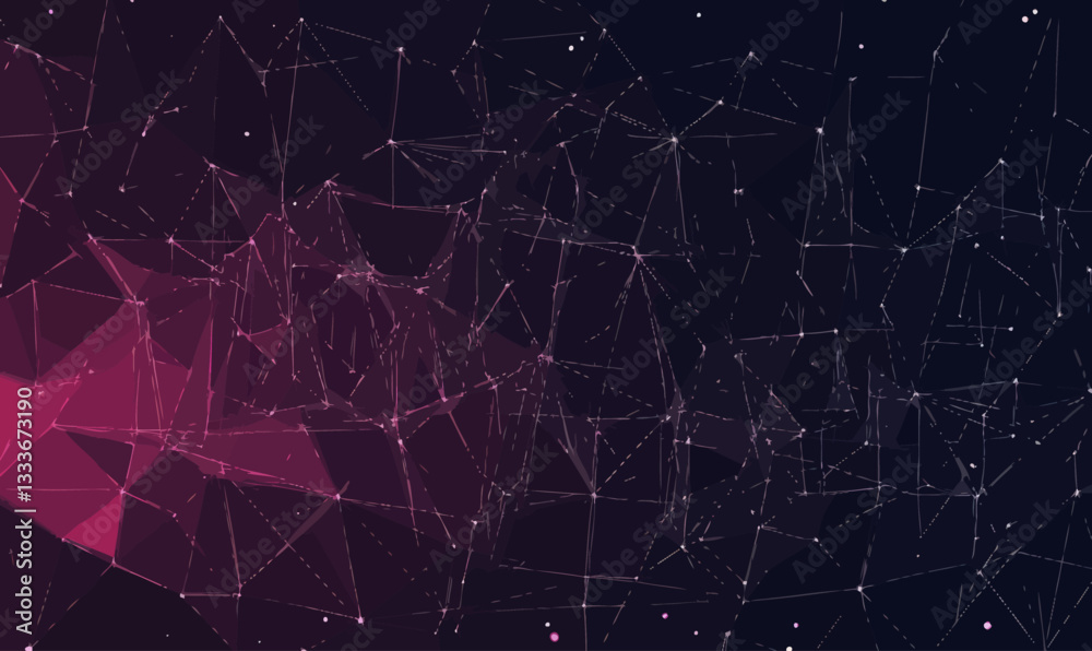 Poster abstract geometric plexus mesh background in minimalist style vector design