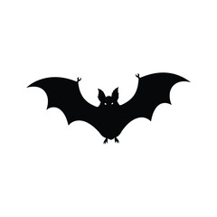 Halloween bat and bats silhouette