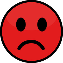 Fototapeta premium Sad Face Emoji
