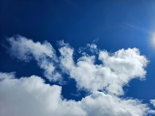 blue sky with clouds