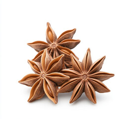Star anise spice ingredient close up, showcasing its unique star shape and rich brown color. This aromatic spice is often used in cooking and baking for its distinct flavor