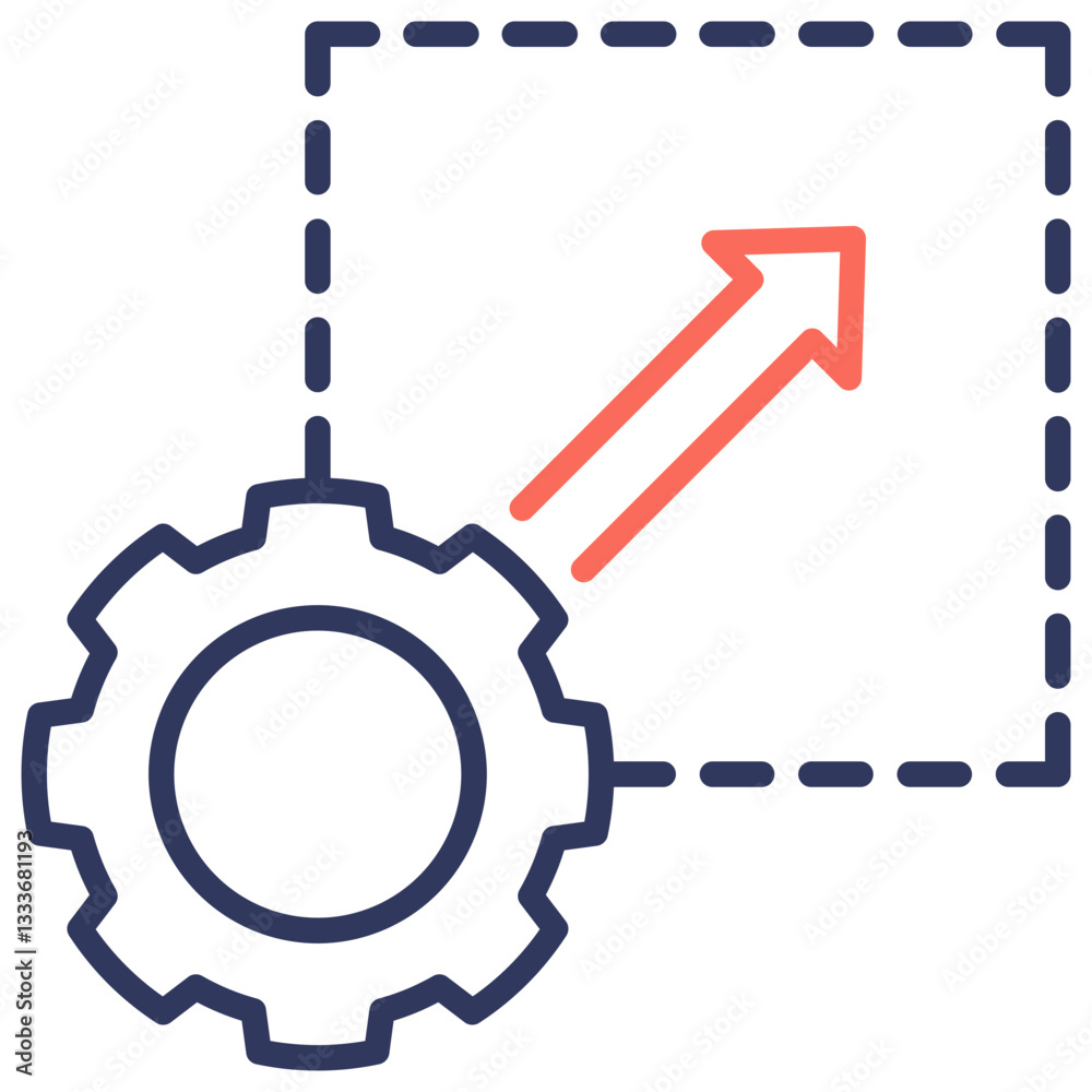 Poster scalability dual tone icon
