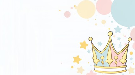 The Crown Background of Children's Day: Lighting up the Glittering Light of Innocence