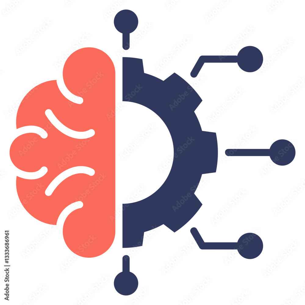 Poster Machine Learning Mixed Icon