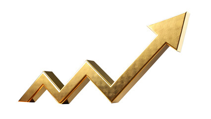 Golden Growth Arrow – Business, Finance & Success