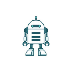 Flat Design Robot Illustrations - Digital Future and AI