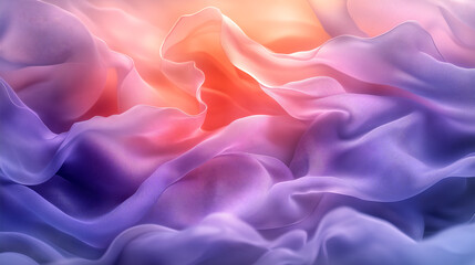 Obraz premium Abstract Swirls of Color: A mesmerizing display of flowing, multi-hued fabrics creating a dreamlike and artistic composition.