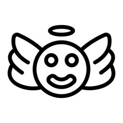 Obraz premium Angels Line Icon