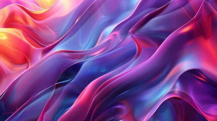 Obraz premium Vibrant Abstract Fluid Art Purple Pink Blue Background