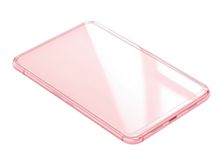 Isolated Clear Pink Phone Case, Minimalist Design