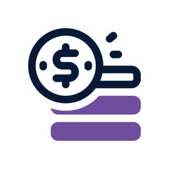 coin dual tone icon. Sleek and modern vector icon for websites, mobile apps, marketing materials, and corporate design. Fully scalable and ready to use.