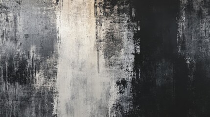 Fototapeta premium Muted Grays and Blacks Abstract Canvas Art with Ethereal Texture