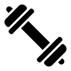 Barbell Solid Icon