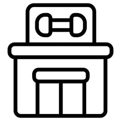 Gym Line Icon