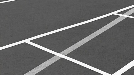 Fototapeta premium Empty parking lot, asphalt, lines